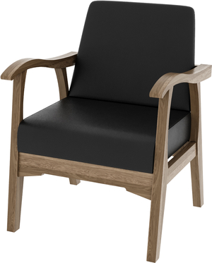 Кресло RIVI Lucy (model002) (дуб/натуральный (бесцветный)) 62x63x82